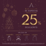 Promoción Vanity Navidad: 25% de descuento en abrigos, bufandas, chamarras y suéteres