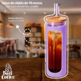 Vaso térmico de vidrio con tapa de bambú baja a un gran precio