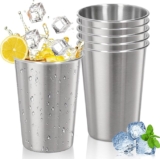 Juego de 6 vasos de acero inoxidable baja a su menor precio