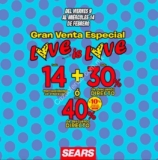 Venta Especial Sears Love is Love: Hasta 14 msi + 30% de descuento ó 40% de descuento directo