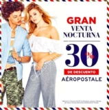 Venta Nocturna Aéropostale 9 y 10 de junio: 30% de descuento en toda la tienda