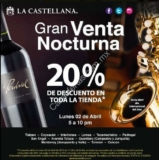 Venta Nocturna La Castellana 2 de abril: 20% de descuento en toda la tienda