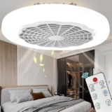 Ventilador de techo con entrada de foco, luz LED y control remoto a un super precio