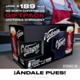 Promo cerveza Victoria tarro Gratis en empaques marcados