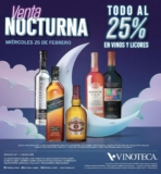 Venta Nocturna Vinoteca 26 de febrero: 25% de descuento en toda la tienda