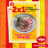 En Vips 2×1 en chiles en nogada este 14 y 15 de septiembre