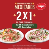 2×1 en chiles en nogada en Vips del 29 de septiembre al 5 de octubre