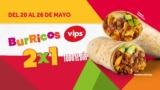 2×1 en Burricos en Vips todo el día del 20 al 26 de mayo