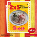 2×1 en chiles en nogada en Vips del 25 al 29 de septiembre