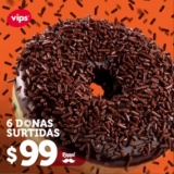 Promoción Vips Día de la Dona 2020: media docena por $99 en pedidos a domicilio