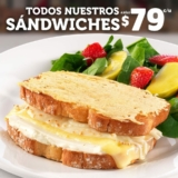 Promoción Vips de todos los sandwiches a $79 después de las 6pm