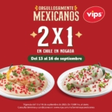 2×1 en Chiles en Nogada en Vips del 13 al 16 de septiembre