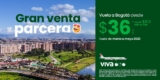 Gran Venta Parcera Viva Aerobus: Vuela a Bogotá desde $36 dólares + desde $31.9 dólares de TUA