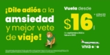 En Viva Aerobus vuelos desde $16 pesos + TUA de septiembre 2022 a febrero 2023