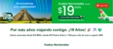 Promoción Viva Aerobus 19 Aniversario: Vuelos nacionales desde $19 + TUA