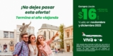 En Viva Aerobus vuelos desde $16 + TUA para viajar en noviembre y diciembre