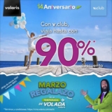 Promoción Volaris 14 Aniversario 2020 de hasta 90% de descuento en vuelos con v.Club