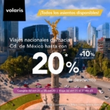 Promo Volaris de 20% de descuento adicional en todos los vuelos