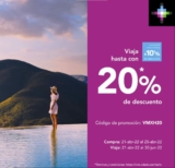Cupón Volaris 20% de descuento en vuelos