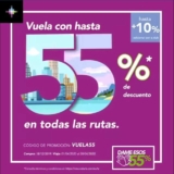 En Volaris hasta 55% de descuento + 10% adicional en todas las rutas hoy 18 de diciembre