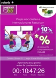 Promoción Volaris de 55% de descuento + 10% adicional en todos los vuelos