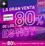 Venta de los 80 Volaris: Hasta 80% de descuento en todas las rutas