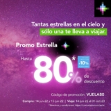 Promo Estrella Volaris: Hasta 80% de descuento en vuelos comprando hoy
