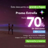 Promo Estrella Volaris: Hasta 70% de descuento en vuelos comprando hoy