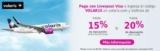 Cupón Volaris Liverpool de hasta 20% de descuento sobre tarifa base