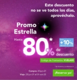 Promo Estrella Volaris: Hasta 80% de descuento + 10% adicional en todos los vuelos