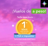 Promo Volaris vuelos a $1 peso + TUA
