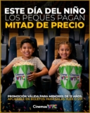 Día del Niño Cinemas WTC: los niños pagan mitad de precio