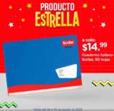 Producto Estrella Waldos: Cuaderno Italiano Scribe a sólo $14.99
