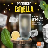 Producto Estrella Waldos: Vaso bala Libbey a sólo $14.99