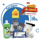 En Waldos pack higiene con cubrebocas, mascarilla, careta, gel antibacterial y más por $199.99