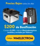 Cupón Walmart de $200 de bonificación en electrodomésticos