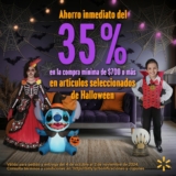 35% de descuento directo en productos de Halloween en la tienda en línea de Walmart con compra mínima