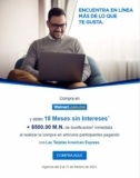 Promo Walmart American Express de $500 de bonificación + 18 msi