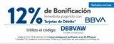 Cupón Walmart de 12% de bonificación y 20 meses sin intereses con BBVA