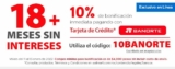 Cupón Walmart Banorte: 10% de bonificación + 18 msi en tienda en línea