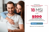 Promo Walmart Banorte: $500 de bonificación + 18 msi en tienda en línea
