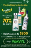 Cupón Walmart Ventas Flash Fiestas Patrias: hasta 70% de descuento + $300 de bonificación en vinos y licores