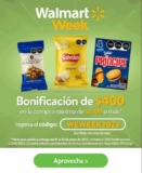 Cupón Walmart Week $400 de descuento en pedidos de supermercado
