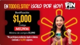 Cupón Walmart Fin Irresistible $1,000 de descuento sólo por hoy