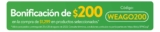 Cupón Walmart Express de $200 de bonificación en productos seleccionados