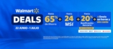Deals Walmart: Hasta 65% de ahorro + hasta 24 msi + hasta 20% de bonificación bancaria