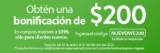 Cupón Walmart Express de $200 de bonificación en compras de $999