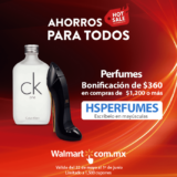 Código de cupón Walmart Hot Sale 2020 de $360 de descuento en perfumes