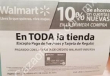 Promoción Walmart de 10% de descuento adicional en toda la tienda en primera compra con la tarjeta Walmart Inbursa