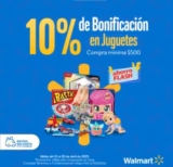 Promo Walmart Día del Niño: 10% de bonificación en la compra de juguetes